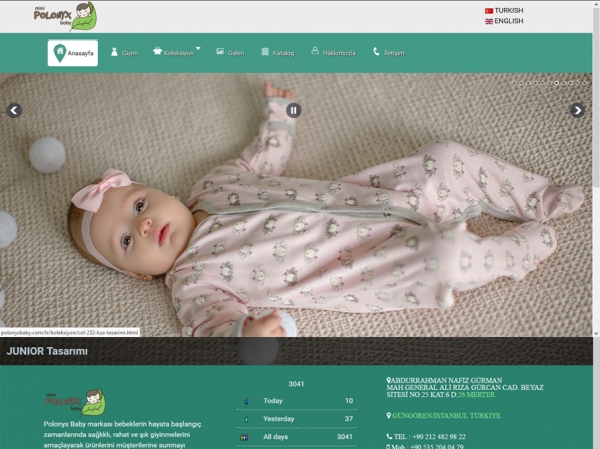 وب سایت شرکت polonyxbaby